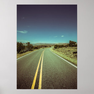 Affiche Photo de paysage de Road Trip au Nouveau-Mexique
