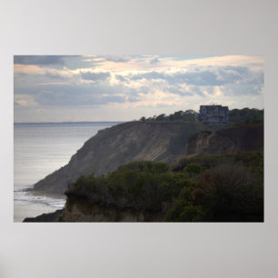Affiche photo de paysage d'eau au pied de la falai