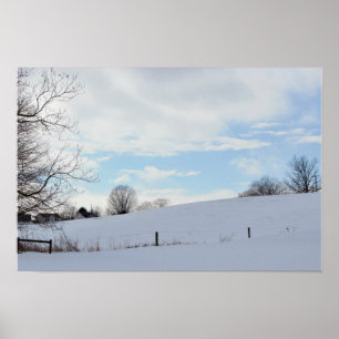 Affiche Photo de paysage hivernal