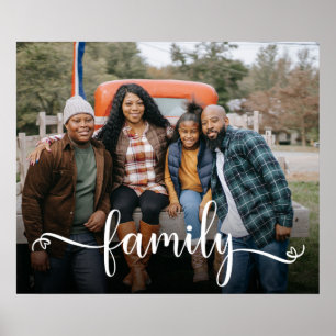 Affiche Photo de script de famille