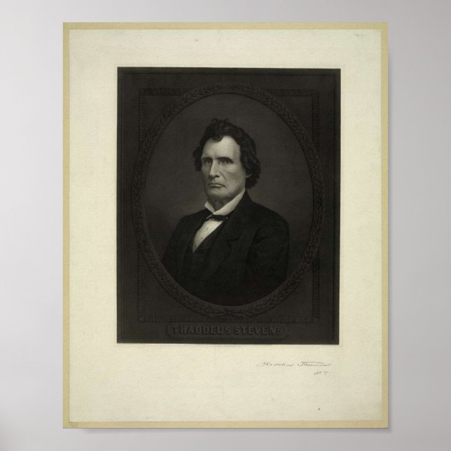 Affiche Photo de Thaddeus Stevens en 1867 (Devant)