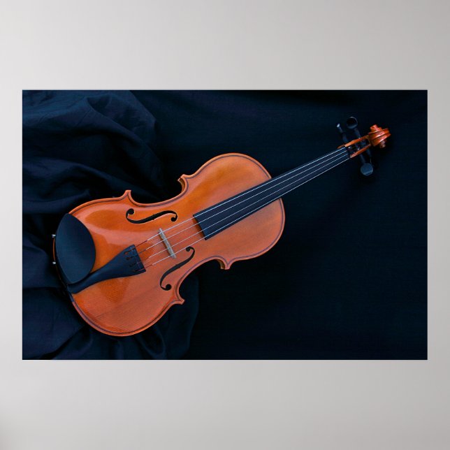 Affiche Photo de violon en gros plan (Devant)