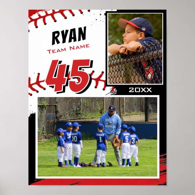 Affiche Photo d'équipe de joueur Baseball Memory Mate (Devant)