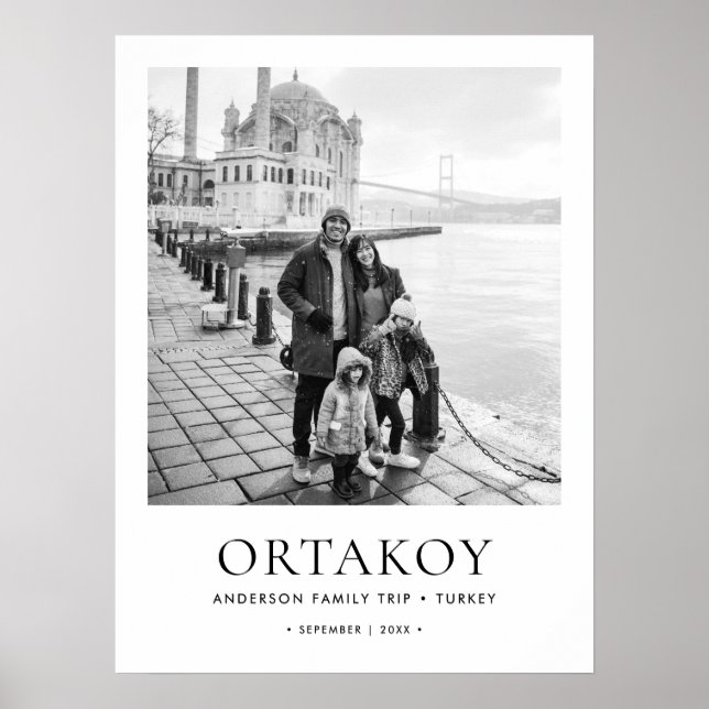 Affiche Photo & Détails personnalisés Style du musée Poste (Devant)