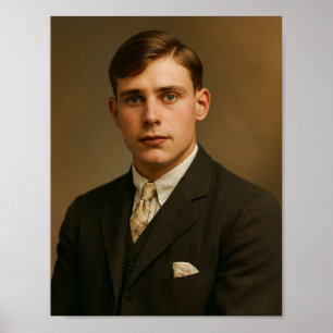 Affiche Photo d'homme vintage