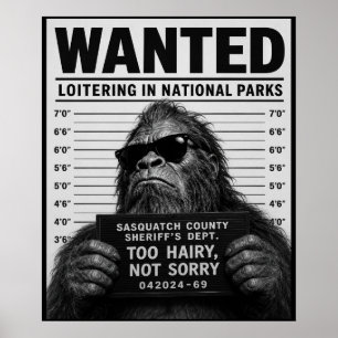 Affiche Photo d'identité de Bigfoot