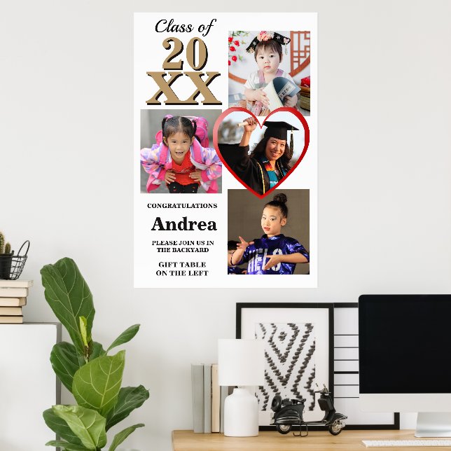 Affiche Photo Display Through The Years Graduation Party (Bureau à domicile)