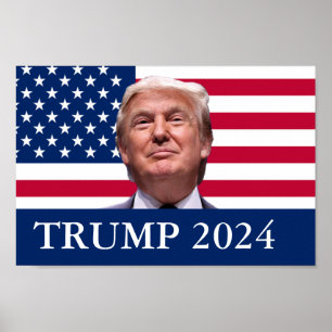 Affiche Photo Donald Trump - Président 2024