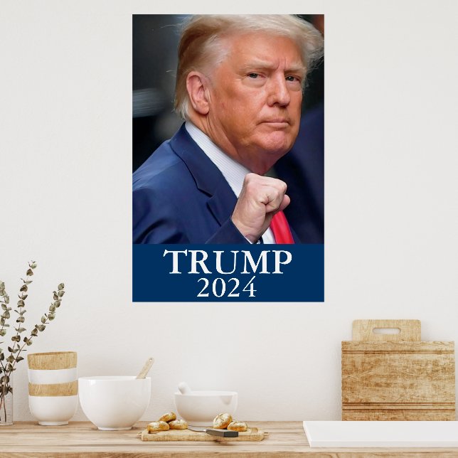 Affiche Photo Donald Trump - Trump 2024 (Cuisine)