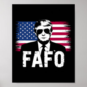 Affiche Photo drôle de Fafo Trump 1 