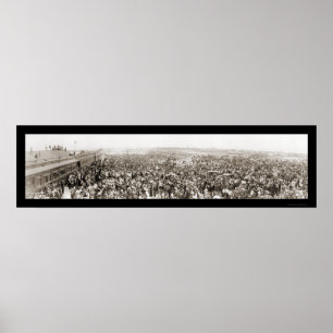 Affiche Photo du 1er train Key West FL 1912