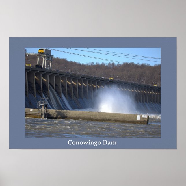 Affiche photo du barrage de Conowingo (Devant)