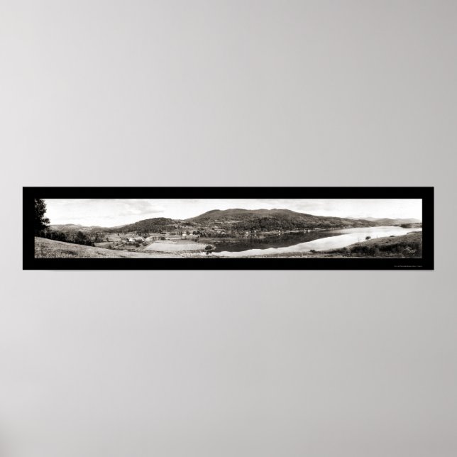 Affiche Photo du barrage VT East Pittsford 1913 (Devant)