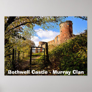 Affiche Photo du château de Bothwell de Murray Clan en Éco