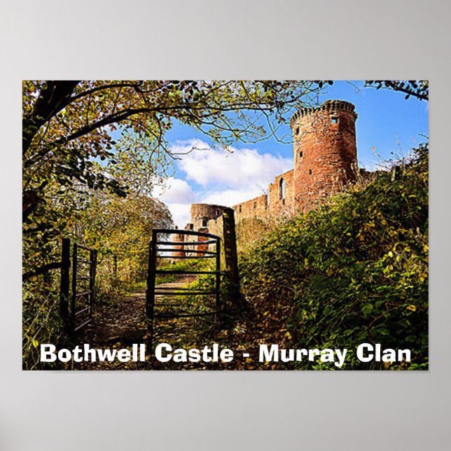 Affiche Photo du château de Bothwell de Murray Clan en Éco (Devant)