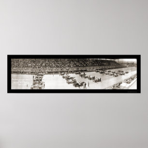 Affiche Photo du circuit automobile Cincinnati 1916