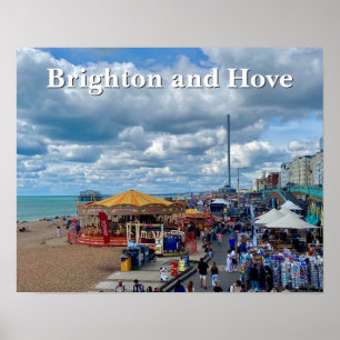 Affiche Photo du front de mer de Brighton et Hove