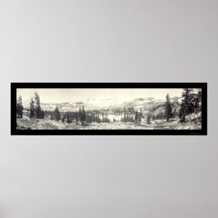 Affiche Photo du lac Gilmore Tahoe 1910