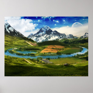 Affiche photo du lever du soleil