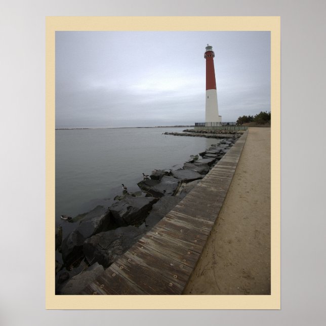 Affiche photo du phare de Barnegat Light (Devant)