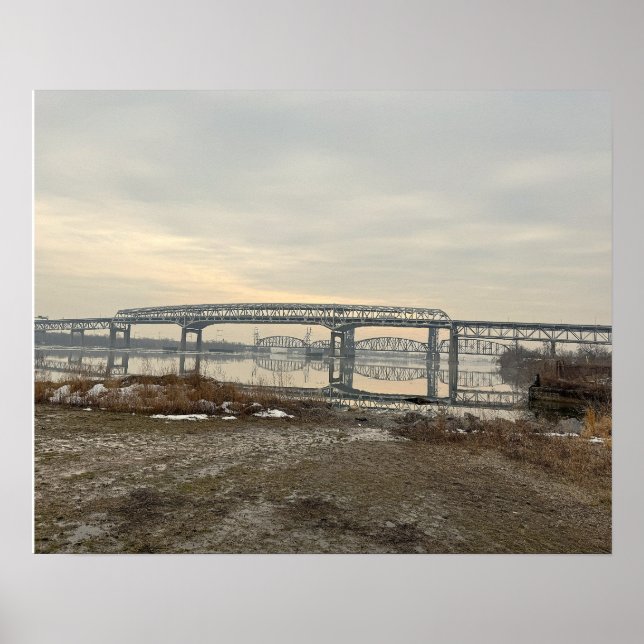 Affiche photo du pont Betsy Ross (Devant)