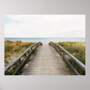 AFFICHE PHOTO DU PONT EN BOIS GRIS