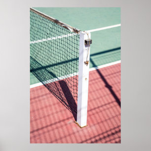 AFFICHE PHOTO D'UN BILLET SUR UN CÔTÉ D'UN TENNIS N