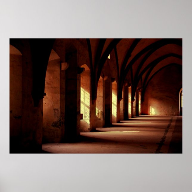 Affiche Photo d'un couloir vide (Devant)