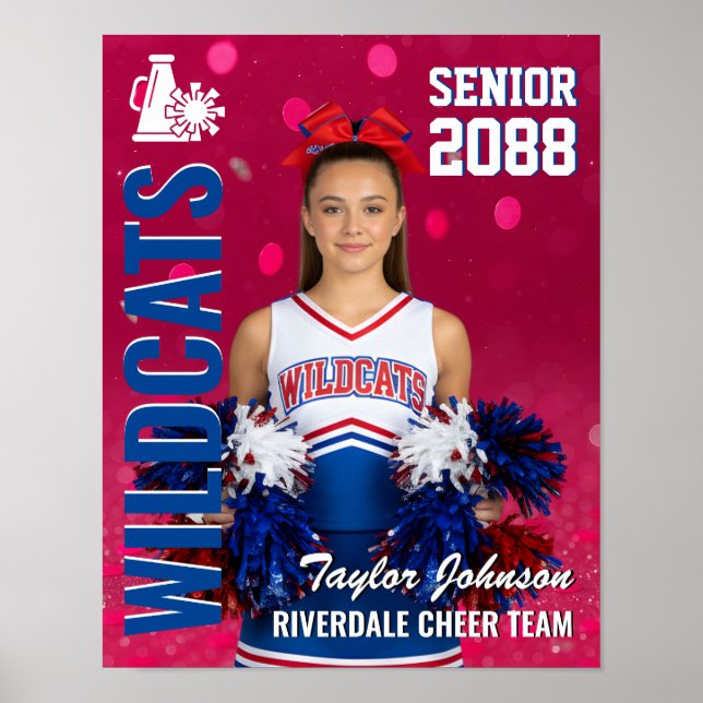 Affiche Photo d'une meneuse de jeu senior de l'équipe de c (Devant)