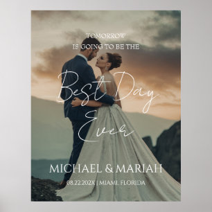 Affiche Photo Élégante La Nuit Avant Le Dîner De La Répéti