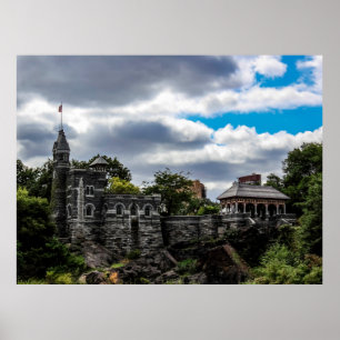 Affiche Photo emblématique du château du Belvédère à NYC