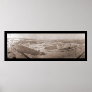 Affiche Photo en acier aérienne 1908 de l'Indiana