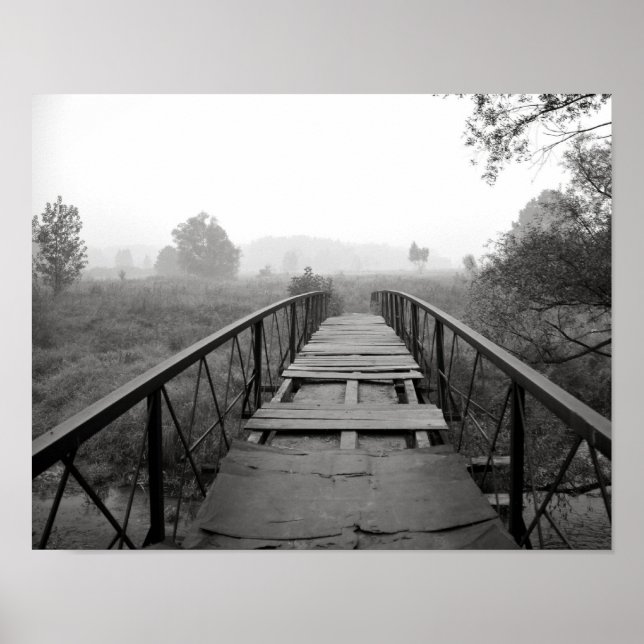 Affiche photo en noir et blanc (Devant)
