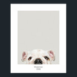 Affiche Photo et nom personnalisé de l'animal de compagnie<br><div class="desc">Personnalisez avec votre photo d'animal de compagnie, nom et année pour créer un souvenir unique.</div>