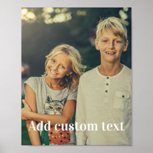 Affiche Photo et texte personnalisés