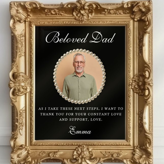 Affiche Photo Father of the Bride Gift Thank You Gift (Créateur téléchargé)