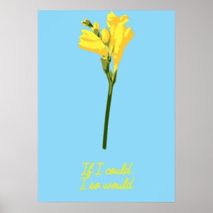 Affiche Photo Floral Artistique Pour Citation Emporante