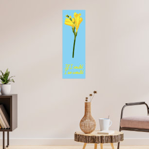 Affiche Photo Floral Artistique Pour Citation Emporante