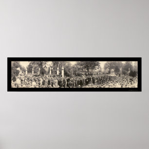 Affiche Photo funéraire du président Harding 1923