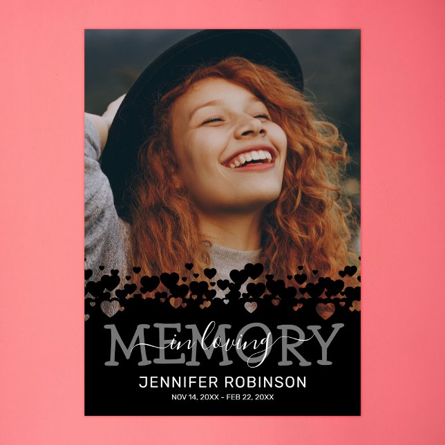 Affiche Photo funéraire mémorial (Créateur téléchargé)