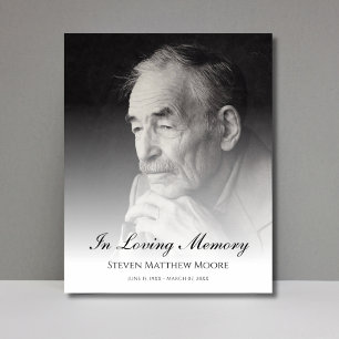 Affiche Photo Memorial Hommage funéraire de la mort