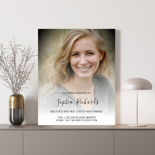 Affiche Photo Memorial Hommage funéraire de la mort