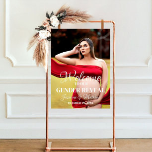 Affiche Photo minimaliste moderne Révélation de genre Sign