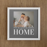 Affiche Photo moderne Gris C'est bien d'être à la maison C<br><div class="desc">Photo moderne Gris C'est bien d'être à la maison Citation Cadeau</div>