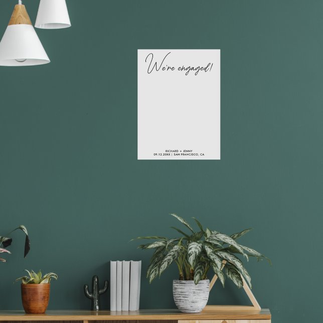 Affiche Photo moderne Nous sommes engagés pour la partie E (Salon 1)