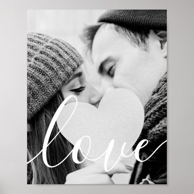 Affiche Photo noir et blanc de style moderne (Devant)