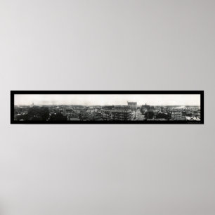 Affiche Photo panoramique 1913 de Hartford, le Connecticut