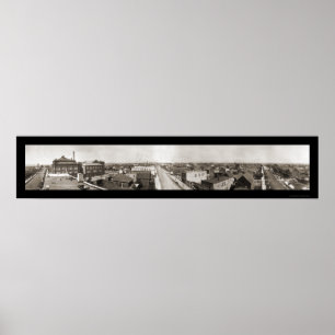 Affiche Photo panoramique 1914 de manganèse de Hibbing