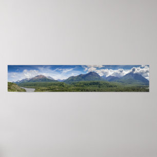 Affiche Photo panoramique des montagnes de l'Alaska