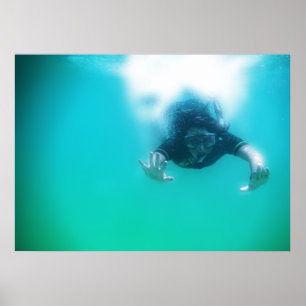 Affiche photo parfait snorkeling